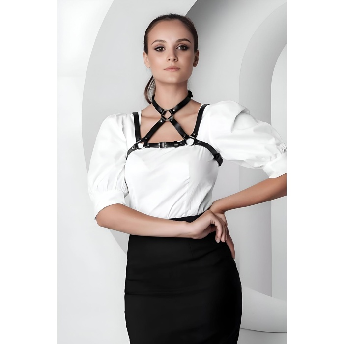 Şık Crop Yaka Harness, Giysi Üzeri Tamamlayıcı Yaka Aksesuar - APFT1290