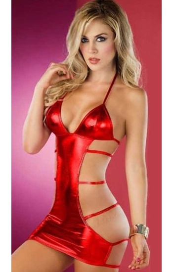 Kırmızı Seksi Tasarım Fantazi Elbise TM2000