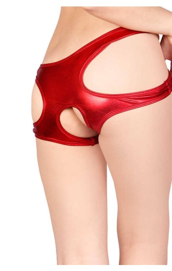 Kırmızı Özel Bölgesi Açık Seksi Külot TM1171