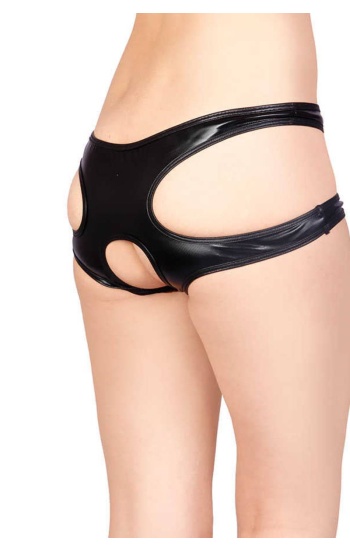 Siyah Özel Bölgesi Açık Seksi Külot TM1172
