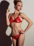 Kırmızı Dantelli Fantazi Sütyen ve G-String Takım TM2048