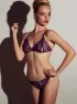 Mor Dantelli Sütyen Ve Gstring Takımı TM2087