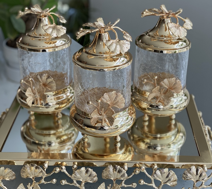 BUTTERFLY DECOR 3PCS JAR