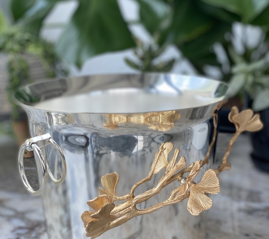 BUTTERFLY DECOR ICE BUCKET