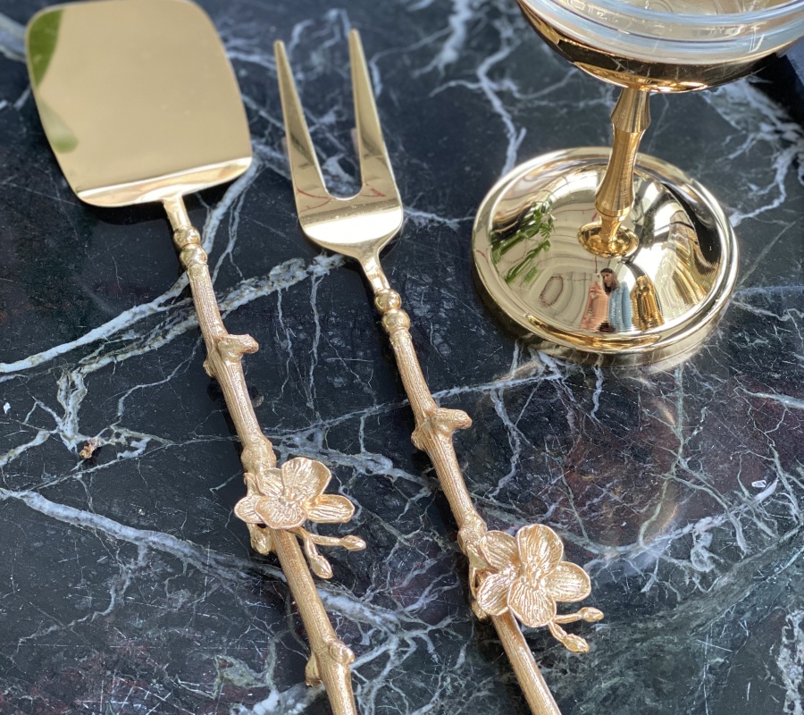 ORCHID DECOR SPATULA & KNIFE