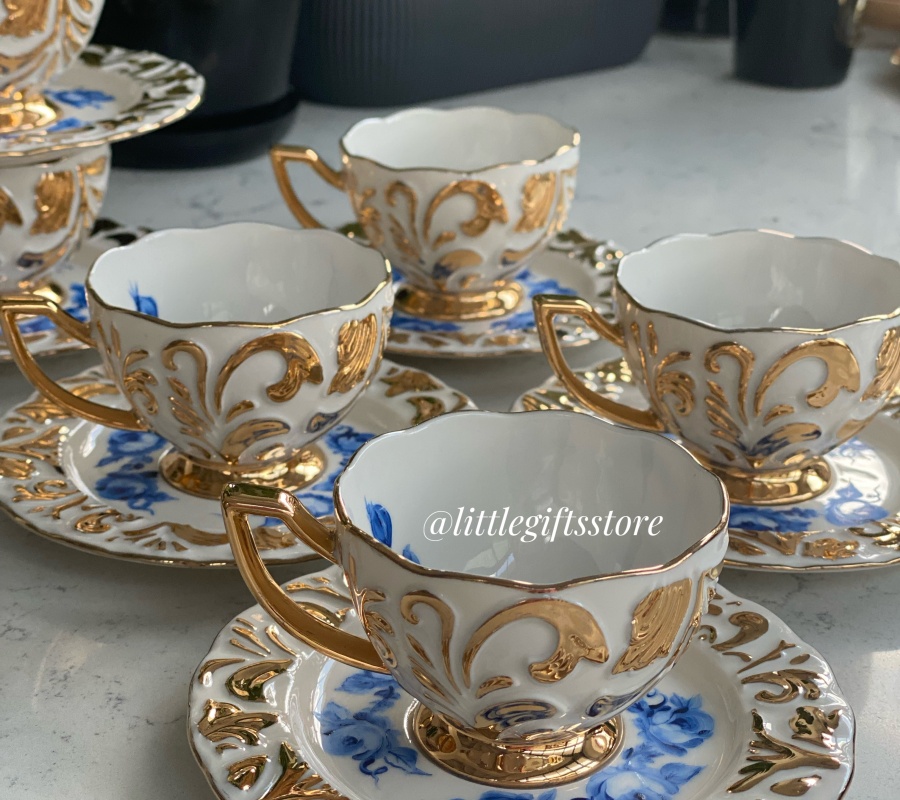 HAND PAINTED COFFEE SET