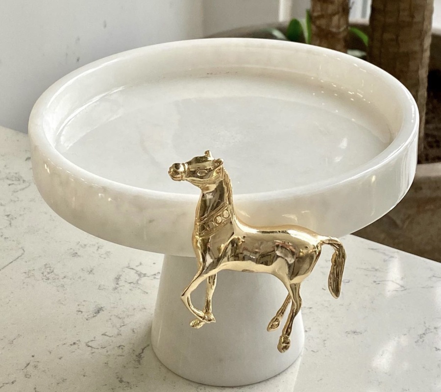 HORSE DECOR MARBLE STAND