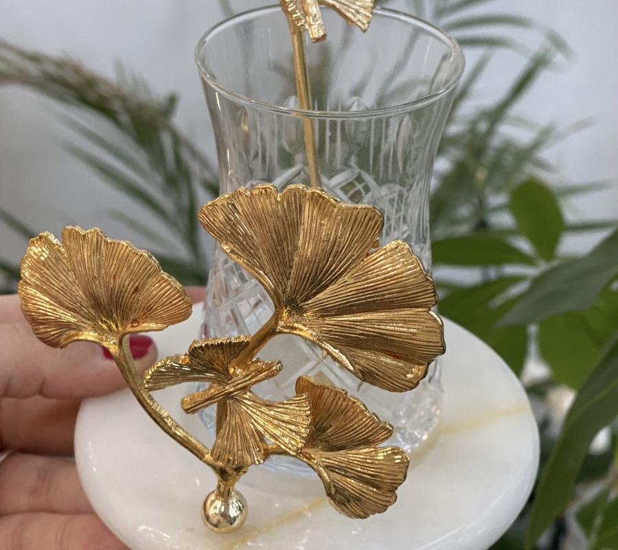 GINGKO DECOR MARBLE 6PCS TEA CUPS