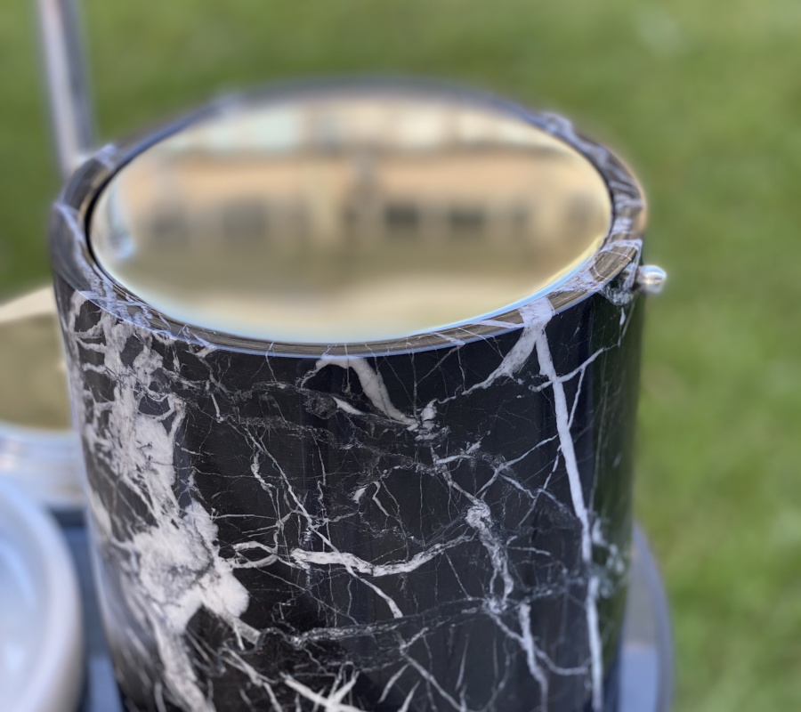 PLAIN MODEL MARBLE TRASH CAN