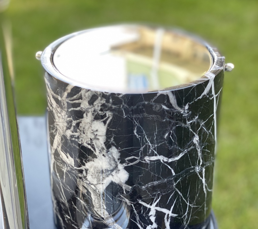 PLAIN MODEL MARBLE TRASH CAN