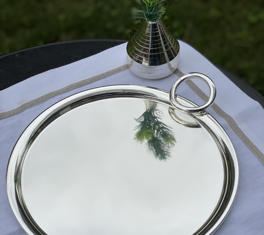 RING DECOR ROUND 24CM TRAY