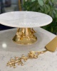 ORCHID DECOR MARBLE CAKE STAND