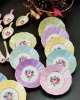 HAND PAINTED 6PCS TEA PLATE