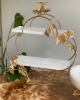 BUTTERFLY DECOR MARBLE 2-TIER STAND
