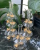 BUTTERFLY DECOR 3SIZE GLASS CANDLESTICK