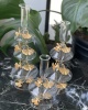 BUTTERFLY DECOR 3SIZE GLASS CANDLESTICK