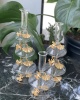 BUTTERFLY DECOR 3SIZE GLASS CANDLESTICK