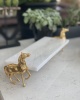 HORSE DECOR 30CM RECTANGLE MARBLE STAND