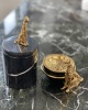 CHEETAH DECOR MARBLE INCENSE BURNER SET