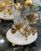 GINGKO DECOR MARBLE 6PCS TEA CUPS