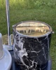 PLAIN MODEL MARBLE TRASH CAN