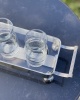 LINE DECOR JUICE GLASS WITH TRAY