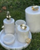 LINE DECOR 5PCS MARBLE BATHROOM SET