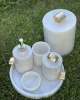 LINE DECOR 5PCS MARBLE BATHROOM SET