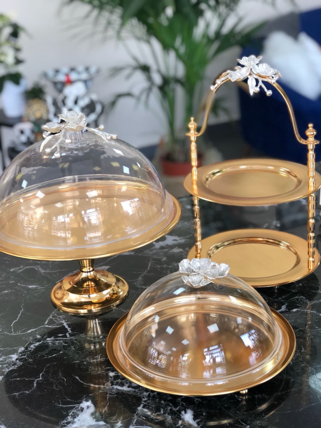 FLOWER DECOR 30CM CAKE STAND