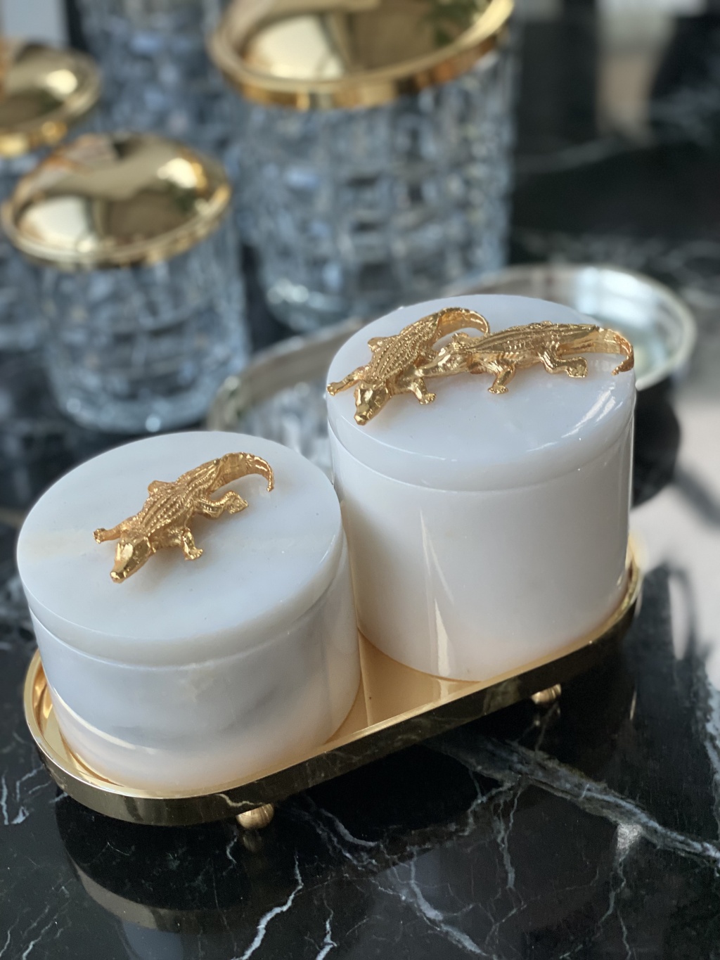 CROCODILE MARBLE BOX
