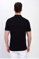 Dynamo Erkek Polo Yaka Likralı T-shirt Siyah T621