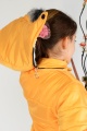 Lugmo Kız Çocuk Montu Kaban Messina Kürklü Sarı