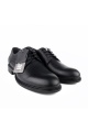 Lugmo İç-Dış Hakiki Deri Klasik Ayakkabı Siyah Deri Desenli