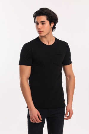 Slazenger BARELY Erkek T-Shirt Siyah