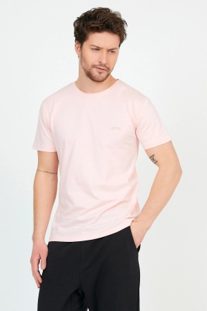 Slazenger Sander Erkek T-Shirt Açık Pembe