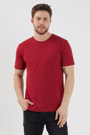 Slazenger Sander Erkek T-Shirt Bordo