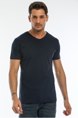 Slazenger Sargon Erkek T-Shirt Lacivert