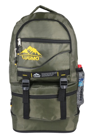 Lugmo Dağcı Sırt Çantası Deprem Çantası Körüklü 65 Litre Haki