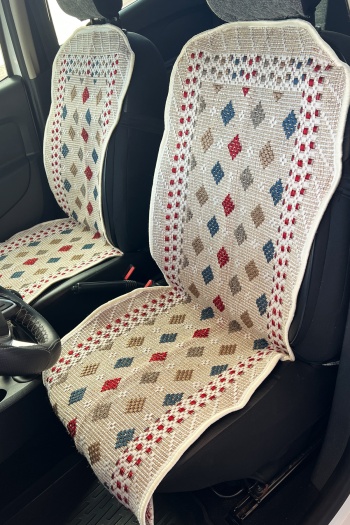 Oto Koltuk Kılıf Kilim 3 Parça Set Terletmez Jüt İplik Dokuma Universal