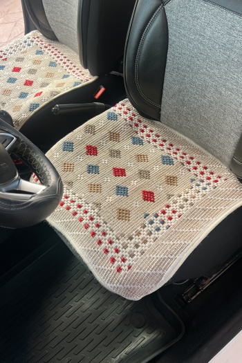 Oto Kilim 3 Parça Set Terletmez Jüt İplik Universal Minder