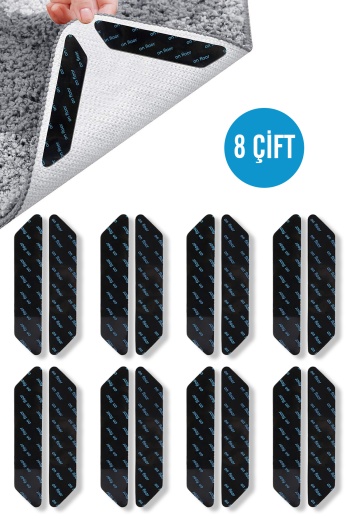 8 Çift Halı Yapıştırıcı Kilim Koltuk Örtüsü Kaydırmaz Bant  Çift Taraflı