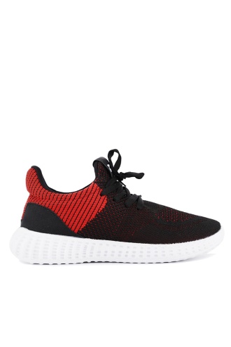 Slazenger Atomic Sneaker Erkek Ayakkabı Siyah kırmızı