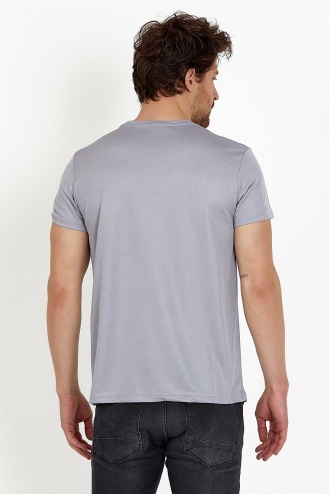 Slazenger REPUBLIC Erkek T-Shirt Gri