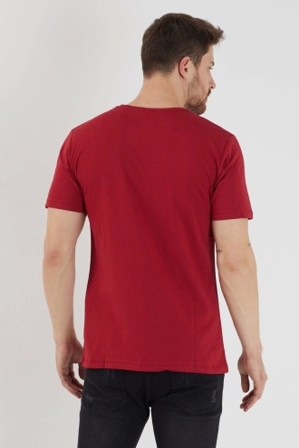 Slazenger Sander Erkek T-Shirt Bordo