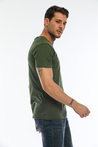 Slazenger Sargon Erkek T-shirt K.Yeşil