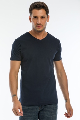 Slazenger Sargon Erkek T-Shirt Lacivert