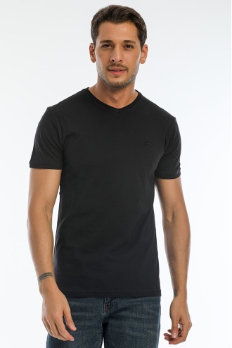 Slazenger Sargon Erkek T-Shirt Siyah