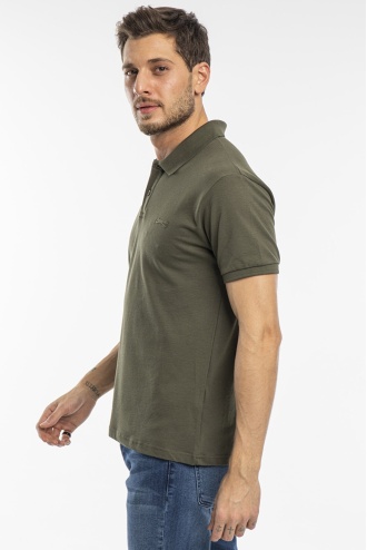 Slazenger Salvator Polo Yaka Erkek T-shirt Haki