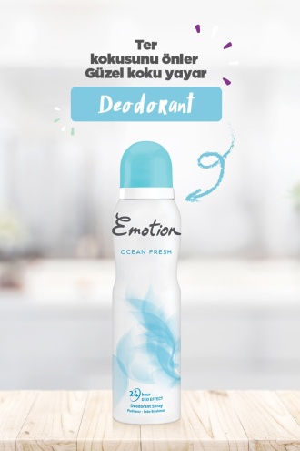 Emotion Ocean Fresh 3lü Kadın Deodorant 150 ml x 3 506568-3