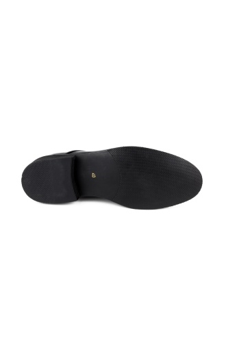 Lugmo İç-Dış Hakiki Deri Klasik Ayakkabı Siyah Sade